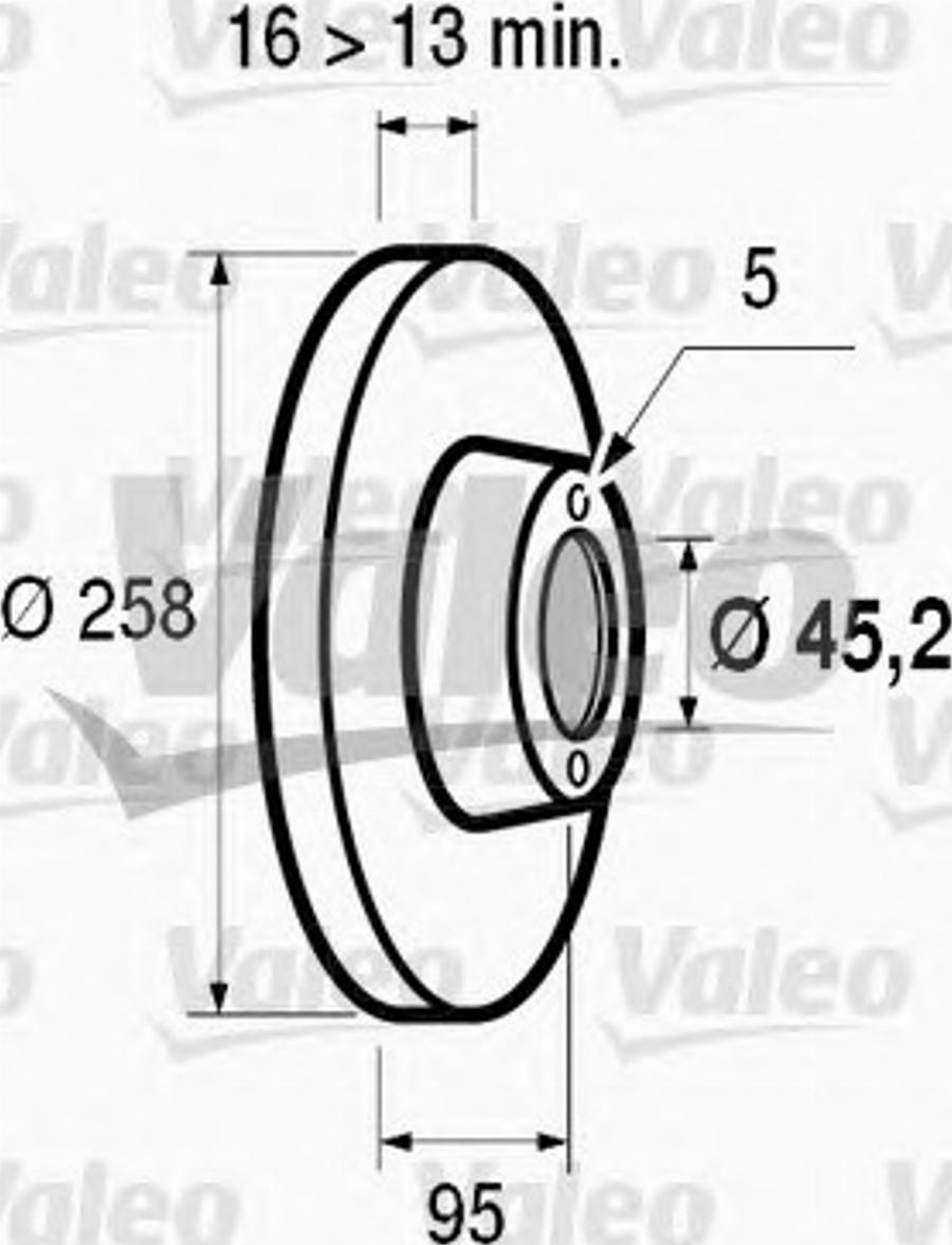 Valeo 186 252 - Тормозной диск unicars.by