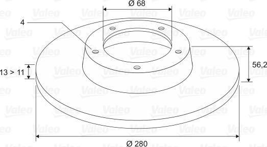 Valeo 186269 - Тормозной диск unicars.by