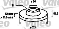 Valeo 186223 - Тормозной диск unicars.by