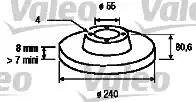 Valeo 186796 - Тормозной диск unicars.by