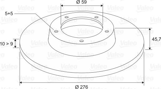 Valeo 186797 - Тормозной диск unicars.by