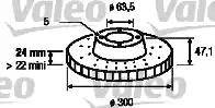 Valeo 186750 - Тормозной диск unicars.by