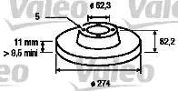 Valeo 186718 - Тормозной диск unicars.by