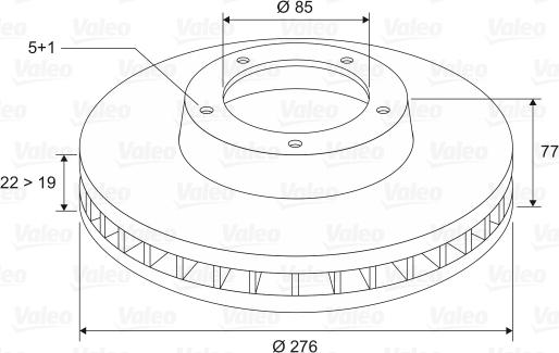 Valeo 186774 - Тормозной диск unicars.by