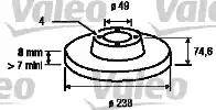 Valeo 186775 - Тормозной диск unicars.by