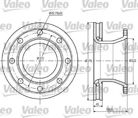 Valeo 187092 - Тормозной диск unicars.by