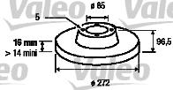 Valeo 187045 - Тормозной диск unicars.by