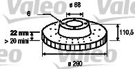 Valeo 187058 - Тормозной диск unicars.by