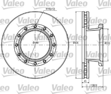 Valeo 187069 - Тормозной диск unicars.by