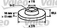 Valeo 187148 - Тормозной диск unicars.by