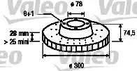 Valeo 187154 - Тормозной диск unicars.by