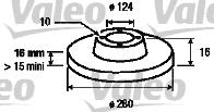 Valeo 187152 - Тормозной диск unicars.by