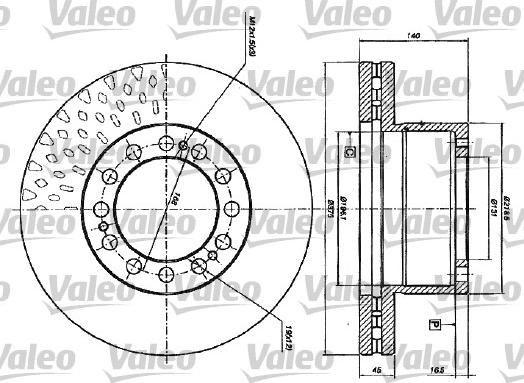 Valeo 187117 - Тормозной диск unicars.by