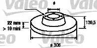 Valeo 187130 - Тормозной диск unicars.by