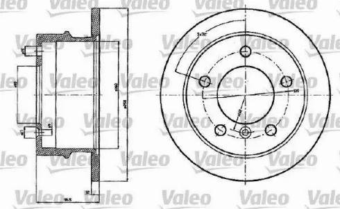 Valeo 187120 - Тормозной диск unicars.by