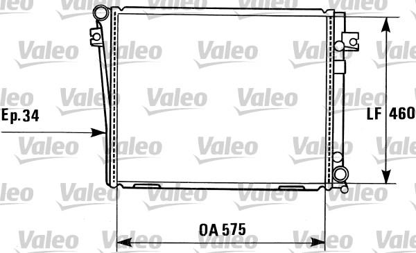 Valeo 819405 - Радиатор, охлаждение двигателя unicars.by