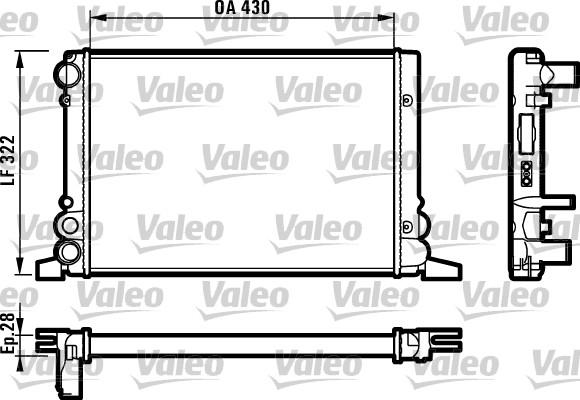 Valeo 819259 - Радиатор, охлаждение двигателя unicars.by