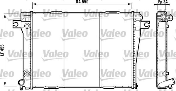 Valeo 819271 - Радиатор, охлаждение двигателя unicars.by