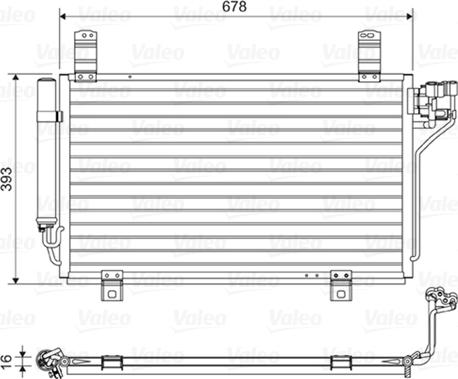 Valeo 814048 - Конденсатор кондиционера unicars.by