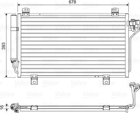 Valeo 814195 - Конденсатор кондиционера unicars.by