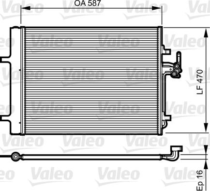 Valeo 814184 - Конденсатор кондиционера unicars.by