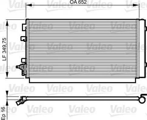 Valeo 814187 - Конденсатор кондиционера unicars.by