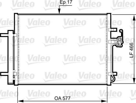 Valeo 814360 - Конденсатор кондиционера unicars.by