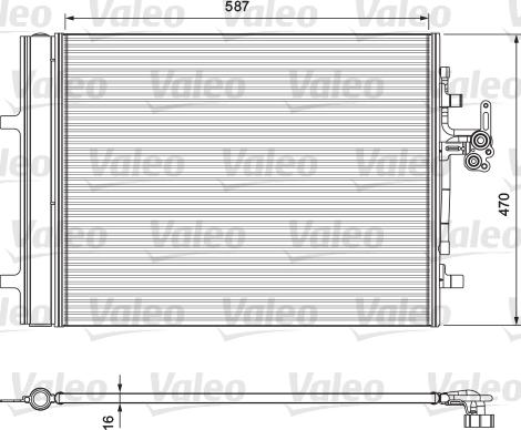 Valeo 814318 - Конденсатор кондиционера unicars.by