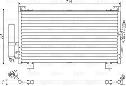 Valeo 814329 - Конденсатор кондиционера unicars.by