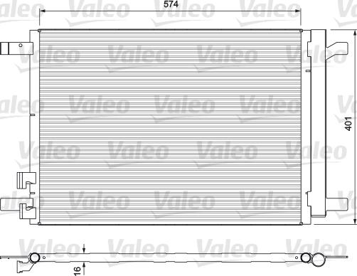 Valeo 814375 - Конденсатор кондиционера unicars.by