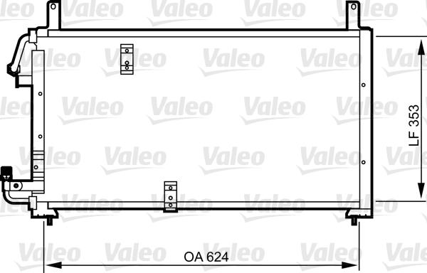 Valeo 814277 - Конденсатор кондиционера unicars.by