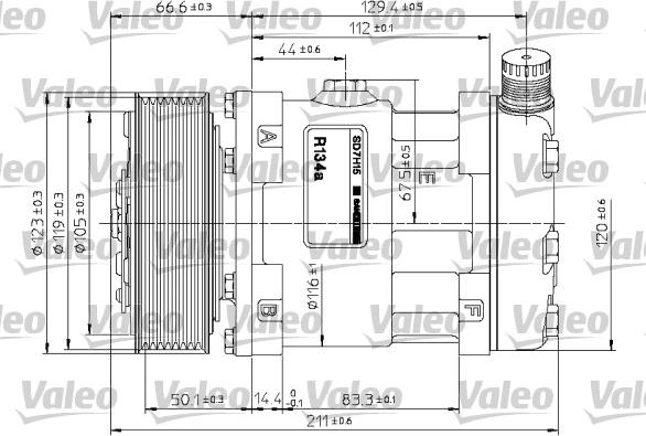 Valeo 815867 - Компрессор кондиционера unicars.by