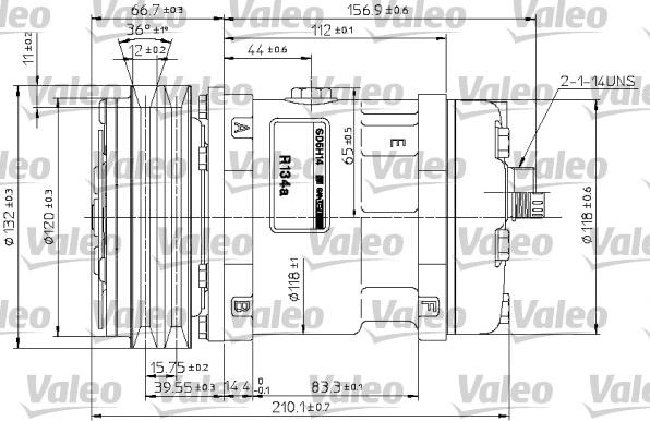 Valeo 815881 - Компрессор кондиционера unicars.by