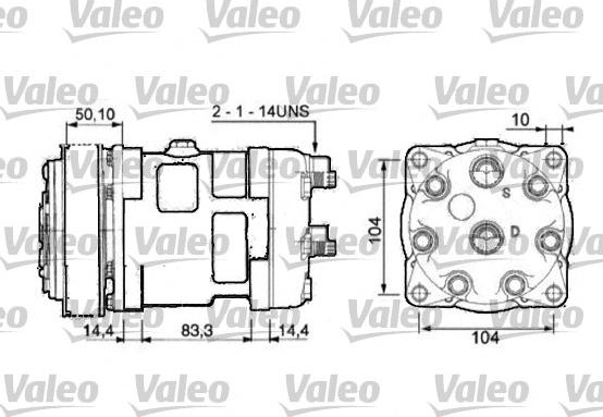 Valeo 815872 - Компрессор кондиционера unicars.by