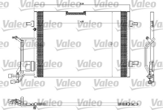 Valeo 816967 - Конденсатор кондиционера unicars.by