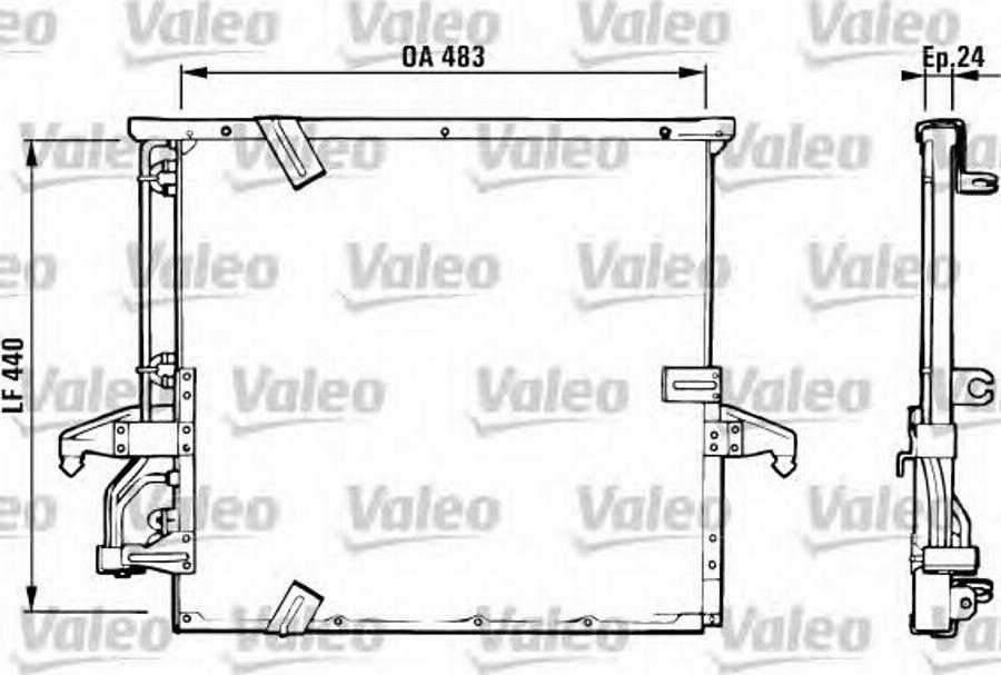 Valeo 816937 - Конденсатор кондиционера unicars.by