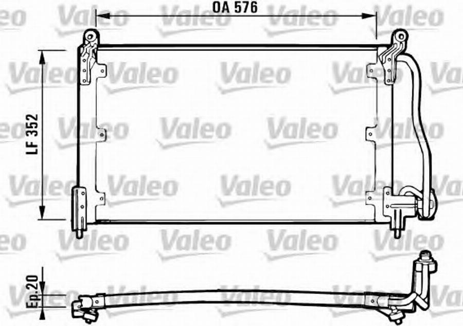 Valeo 816923 - Конденсатор кондиционера unicars.by