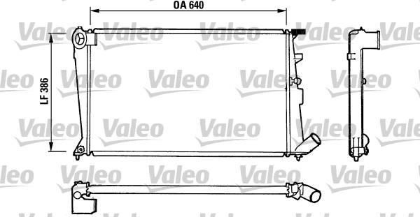 Valeo 810836 - Радиатор, охлаждение двигателя unicars.by