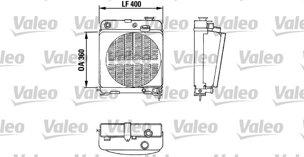 Valeo 810878 - Радиатор, охлаждение двигателя unicars.by