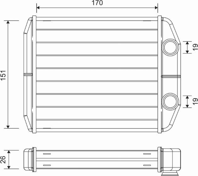 Valeo 811582 - Теплообменник, отопление салона unicars.by