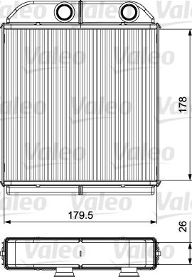 Valeo 811538 - Теплообменник, отопление салона unicars.by