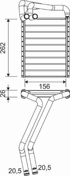 Valeo 811655 - Теплообменник, отопление салона unicars.by