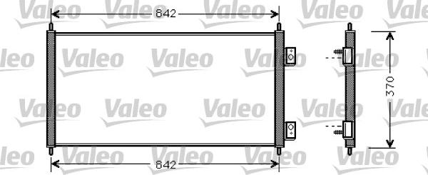 Valeo 818050 - Конденсатор кондиционера unicars.by