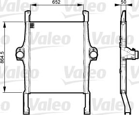 Valeo 818735 - Интеркулер, теплообменник турбины unicars.by