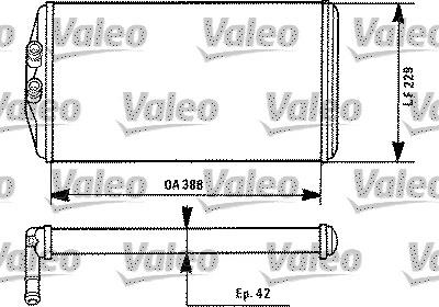 Valeo 812086 - Теплообменник, отопление салона unicars.by