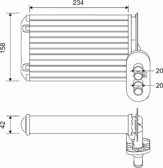 Valeo 812030 - Теплообменник, отопление салона unicars.by