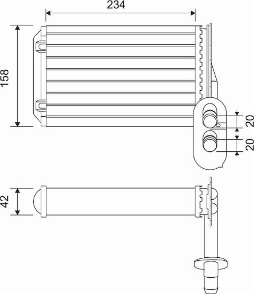 Valeo 812031 - Теплообменник, отопление салона unicars.by