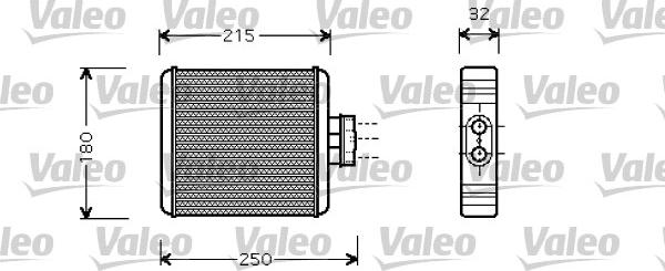 Valeo 812323 - Теплообменник, отопление салона unicars.by