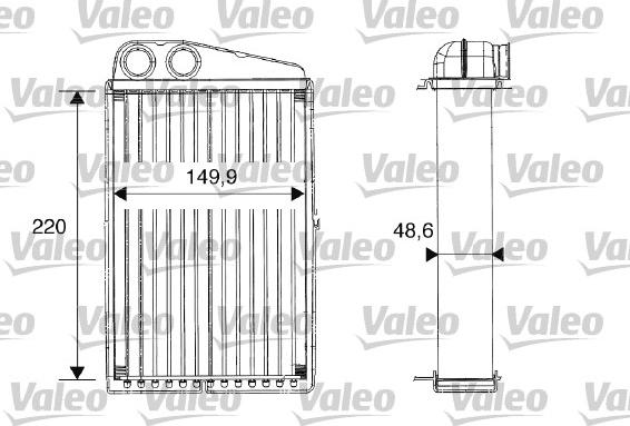 Valeo 812247 - Радиатор, охлаждение двигателя unicars.by