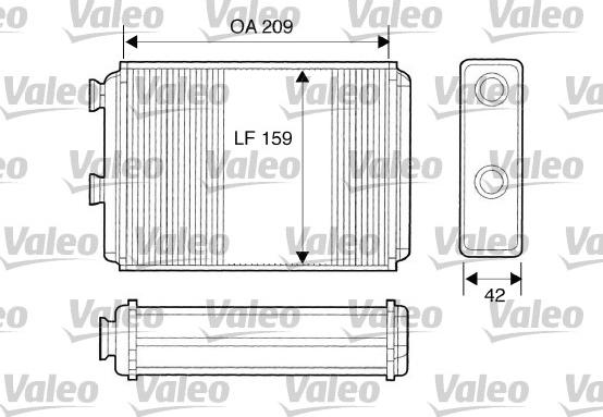 Valeo 812280 - Теплообменник, отопление салона unicars.by